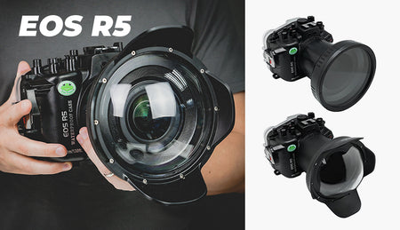 NOW AVAILABLE! Canon EOS R5 SeaFrogs 40m/130ft Underwater camera housing