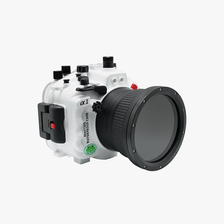 NEW! Waterproof camera housing for Sony A1 in a white color