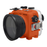 SeaFrogs 60M/195FT Waterproof housing for Sony A6xxx series Salted Line with Aluminium Pistol Grip & 55-210mm lens port (Orange) / GEN 3