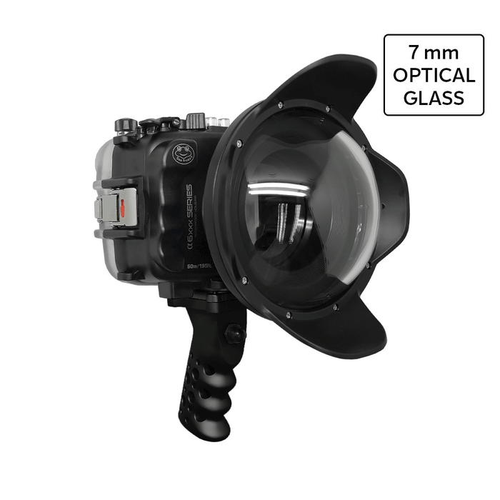 SeaFrogs UW housing for Sony A6xxx series Salted Line with Aluminium Pistol Grip & 6" Optical Glass Dry dome port / GEN 3