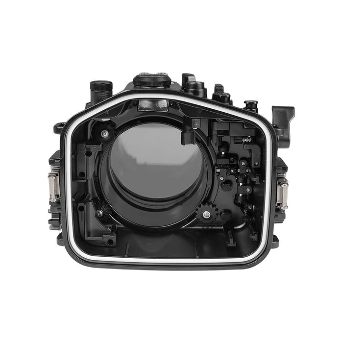 Sony A7 IV NG 40M/130FT Underwater camera housing with 6" Optical Glass Flat Short port (FE16-35mm F4 ZA OSS Zoom gear).