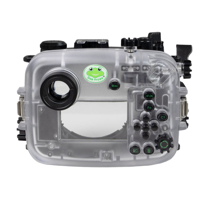 Sony A6700 Sea Frogs 40M/130FT Waterproof housing with Glass 6" Dome Port V.1 for Sony E10-18mm lens (zoom gear included)