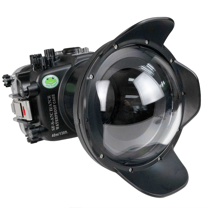 Sea Frogs Sony  A7CII / A7CR 40M/130FT Waterproof housing with 6" Dome port V.10 (FE16-35 F4 ZA OSS Zoom gear included).