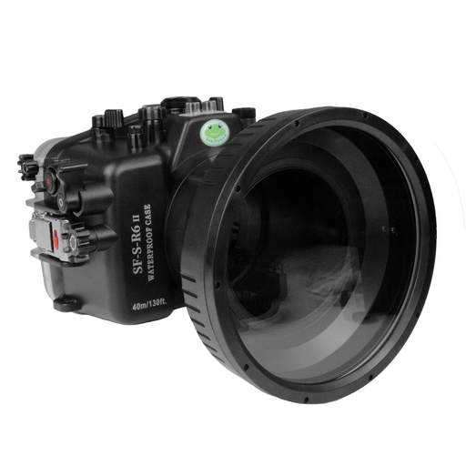 Sea Frogs 40m/130ft Underwater camera housing for Canon EOS R6 Mark II with 6" Short Flat Port (RF 14-35mm f/4L)