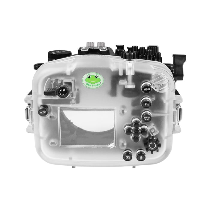 Sea Frogs Sony FX30 40M/130FT Waterproof camera housing with 6" Glass Dome port V.1 for Sigma 10-18mm F2.8 and E10-20mm PZ