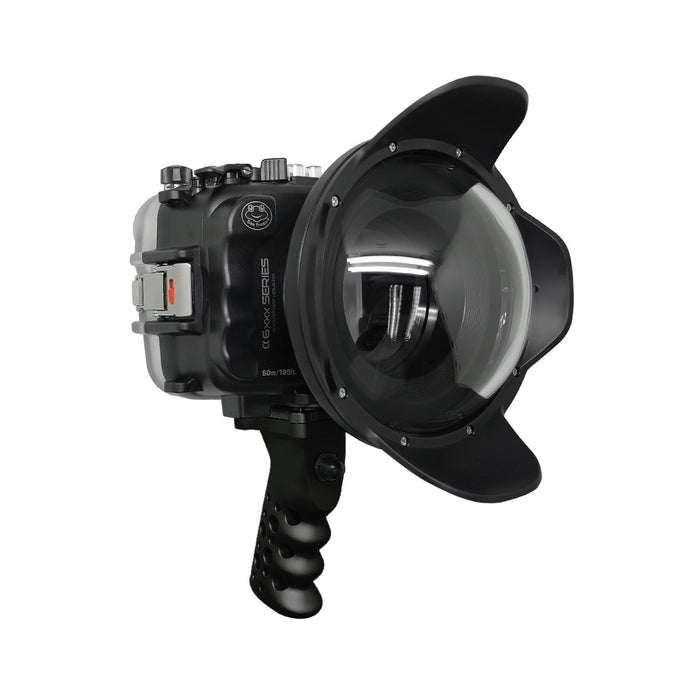 SeaFrogs UW housing for Sony A6xxx series Salted Line with Aluminium Pistol Grip & 6" Dry dome port / GEN 3