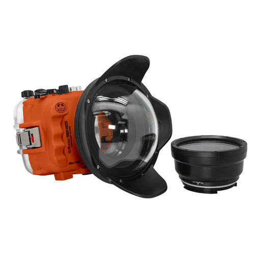 SeaFrogs UW housing for Sony A6xxx series Salted Line with 6" Dry dome port (Orange) / GEN 3
