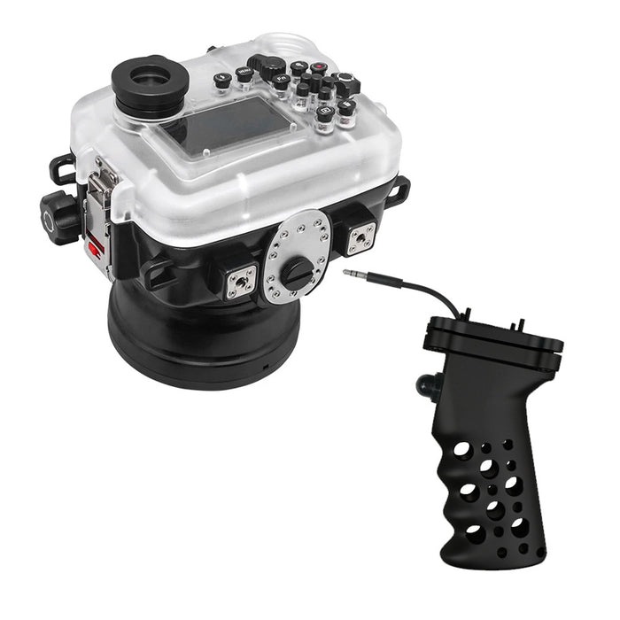 SeaFrogs UW housing for Sony A6xxx series Salted Line with Aluminium Pistol Grip & 6" Dry dome port / GEN 3