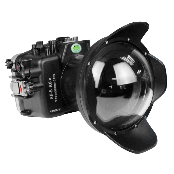 Sea Frogs 40m/130ft Underwater camera housing for Canon EOS R6 Mark II with 6" Dome Port V.13 (RF 15-35 f/2.8L)