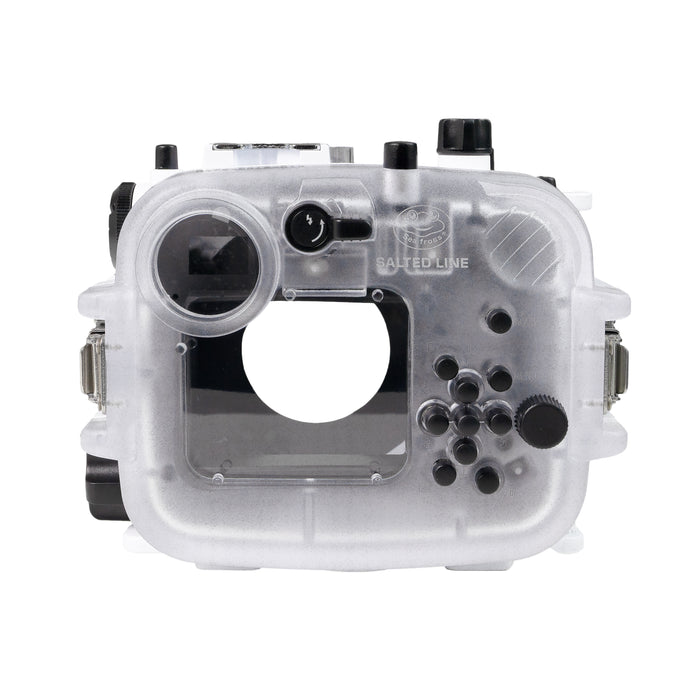 60M/195FT Waterproof housing for Sony RX1xx series Salted Line with 67mm threaded short / Macro port for RX100 III/IV/V (White)