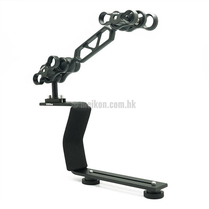 Black Aluminium Diving Handle for Underwater Camera Housings (advanced)