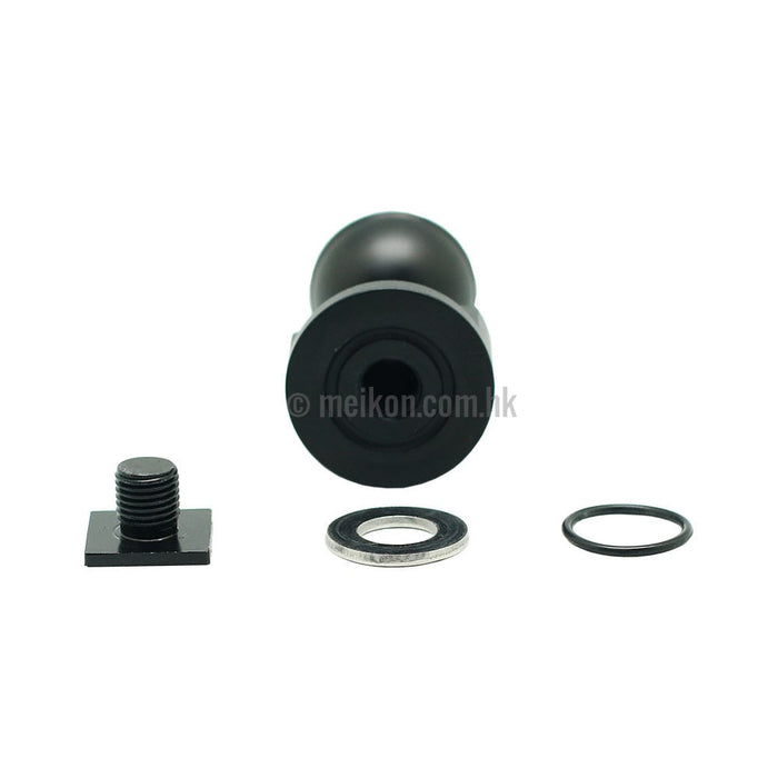 2.5"/6.9cm Cold shoe - 1" ball adapter