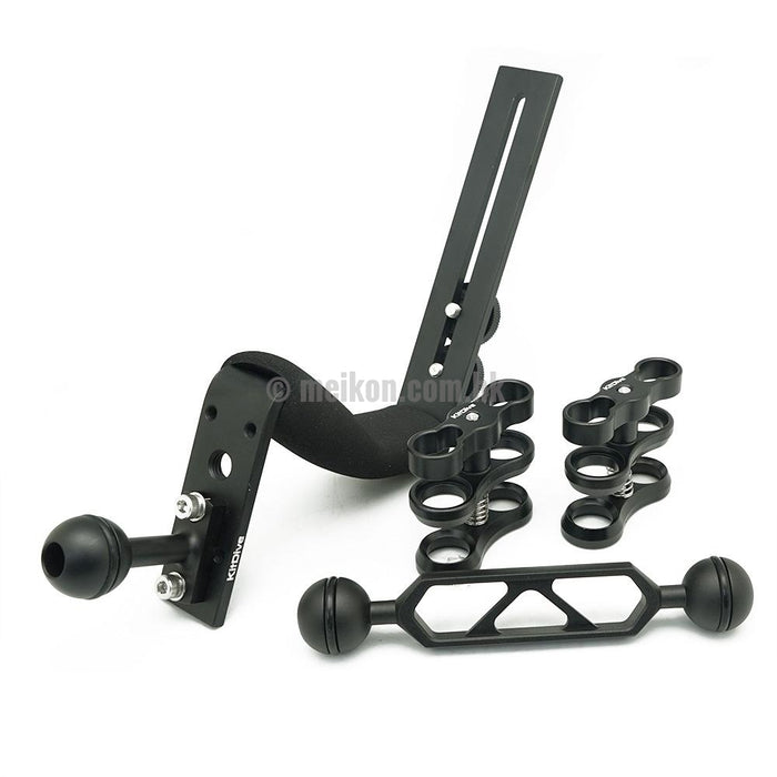 Black Aluminium Diving Handle for Underwater Camera Housings (advanced)