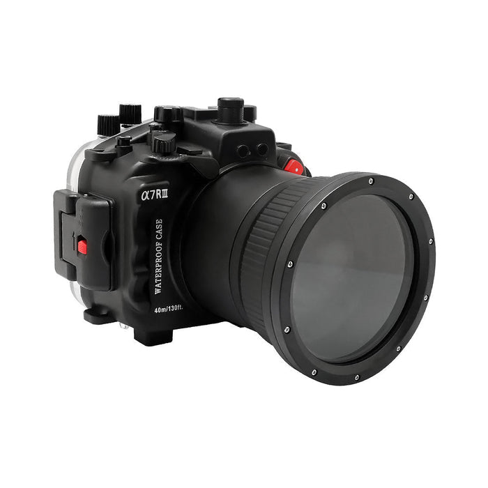 Sony A7R III V.3 Series UW camera housing kit with 6" Optical Glass Dome port V.7 (Including Flat Long port)