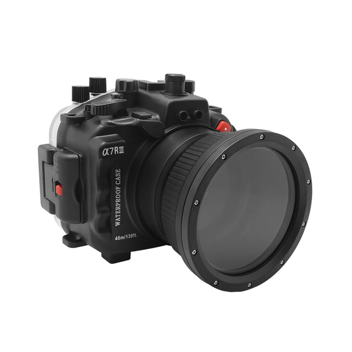 Sony A7 III V.3 Series FE12-24mm f4g UW camera housing kit with 6" Dome port (Including standard port) Zoom rings for FE12-24 F4 and FE16-35 F4 included.
