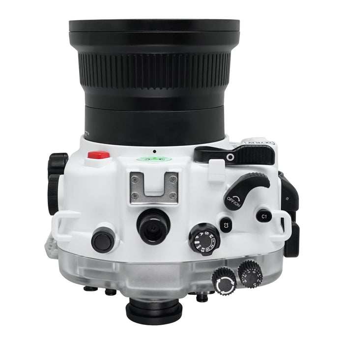 Sony A7R IV Series 40M/130FT Underwater camera housing with Standard port. White