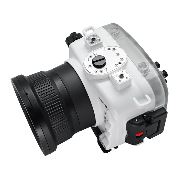 Sony A7R IV Series 40M/130FT Underwater camera housing with Standard port. White