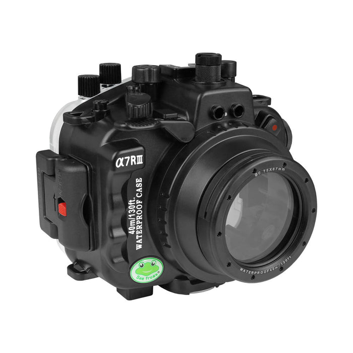 Sony A7 III  V.3 series 40M/130FT Underwater camera housing with Flat short port with 67mm thread for Sony FE 28-60mm F4-5.6