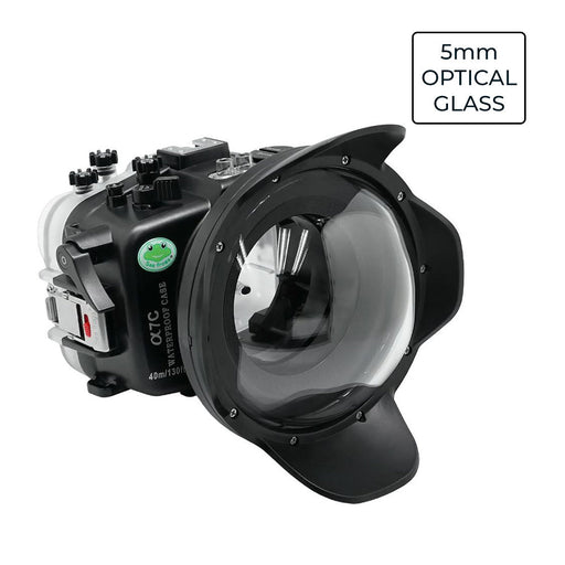 Sony A7C FE 28-60mm F4-5.6 SeaFrogs 40M/130FT UW housing with 6" Optical Glass Dry Dome Port
