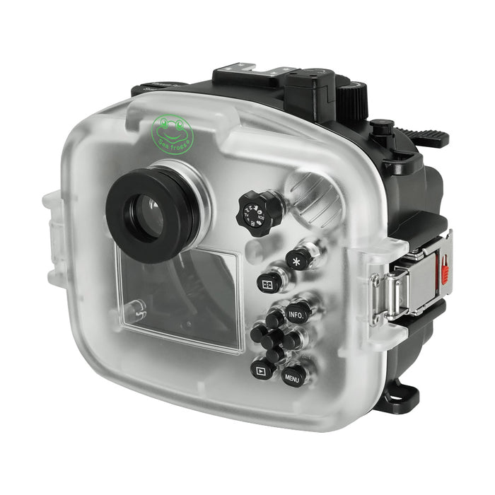 Canon EOS M50 / M50 II / EOS Kiss M (22mm) 40m/130ft SeaFrogs UW Camera Housing with 6" Dry Dome Port