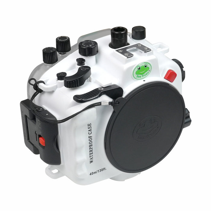 Sony A9 II 40M/130FT Underwater camera housing without port. White