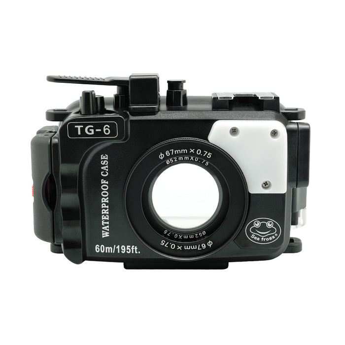 Olympus TG-6 60m/195ft SeaFrogs Underwater Camera Housing (Black)