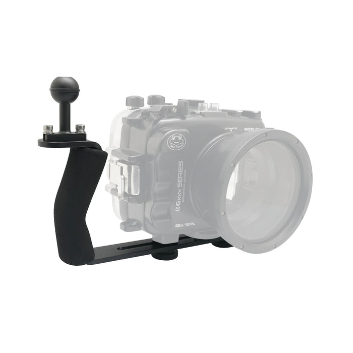 Aluminium diving grip for UW camera housings Ver.II