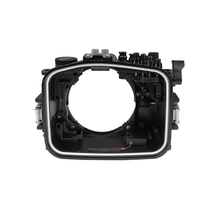 Sony FX3 40M/130FT Underwater camera housing with 6" Glass Flat long port for Sony FE 24-105mm F4 G OSS
