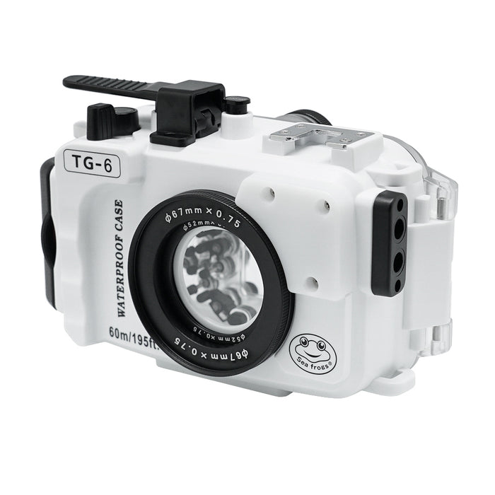 Olympus TG-6 60m/195ft SeaFrogs Underwater Camera Housing (White)