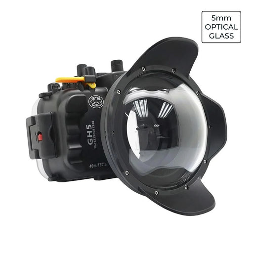 Panasonic Lumix GH5 & GH5 S & GH5 II 40m/130ft Underwater Camera Housing with Optical Glass Dry Dome Port