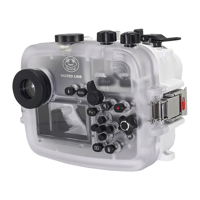 SeaFrogs 60M/195FT Waterproof housing for Sony A6xxx series Salted Line (White) / GEN 3