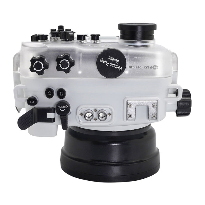 SeaFrogs 60M/195FT Waterproof housing for Sony A6xxx series Salted Line (White) / GEN 3