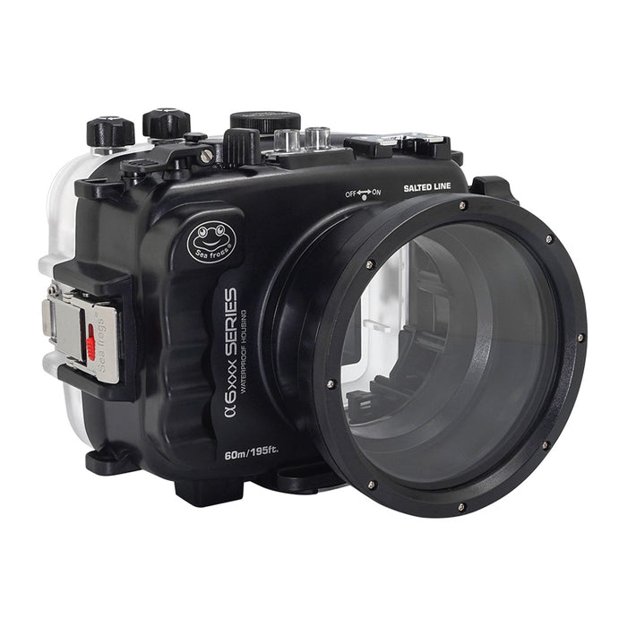 SeaFrogs 60M/195FT Waterproof housing for Sony A6xxx series Salted Line/ GEN 3