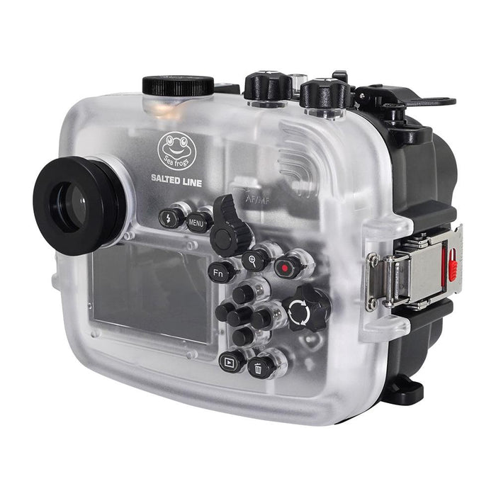 SeaFrogs UW housing for Sony A6xxx series Salted Line with Aluminium Pistol Grip & 6" Optical Glass Dry dome port / GEN 3