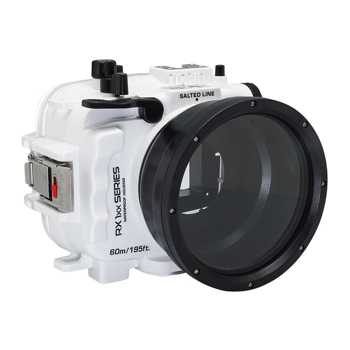 60M/195FT Waterproof housing for Sony RX1xx series Salted Line (White)