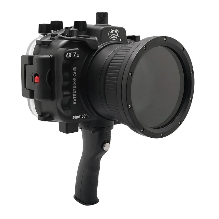 Sony A7 II NG V.2 Series 40M/130FT Underwater camera housing with pistol grip (Standard port) Black