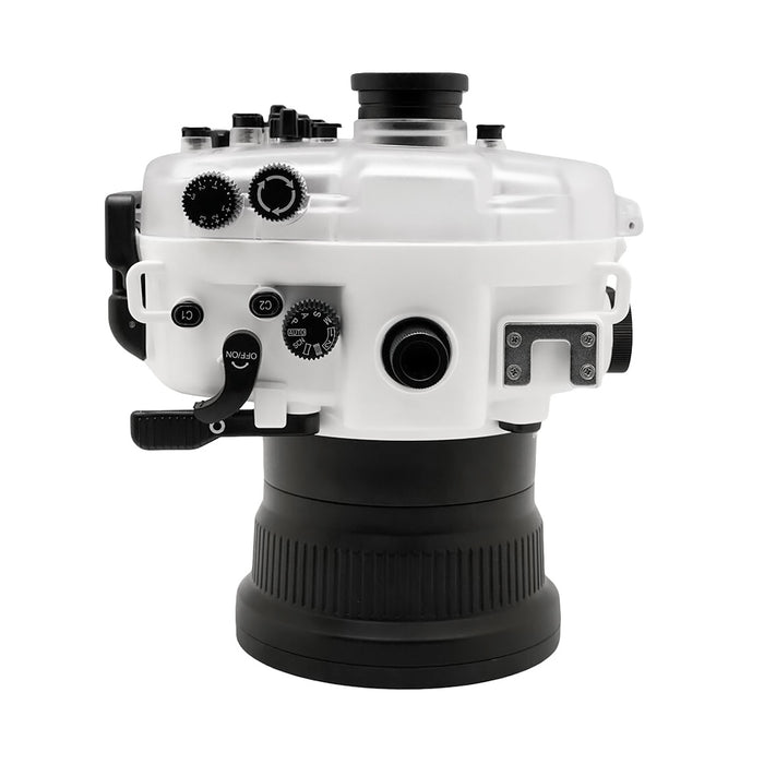 Sony A7 II NG V.2 Series 40M/130FT UW camera housing with 6" Dome port (Standard port) White