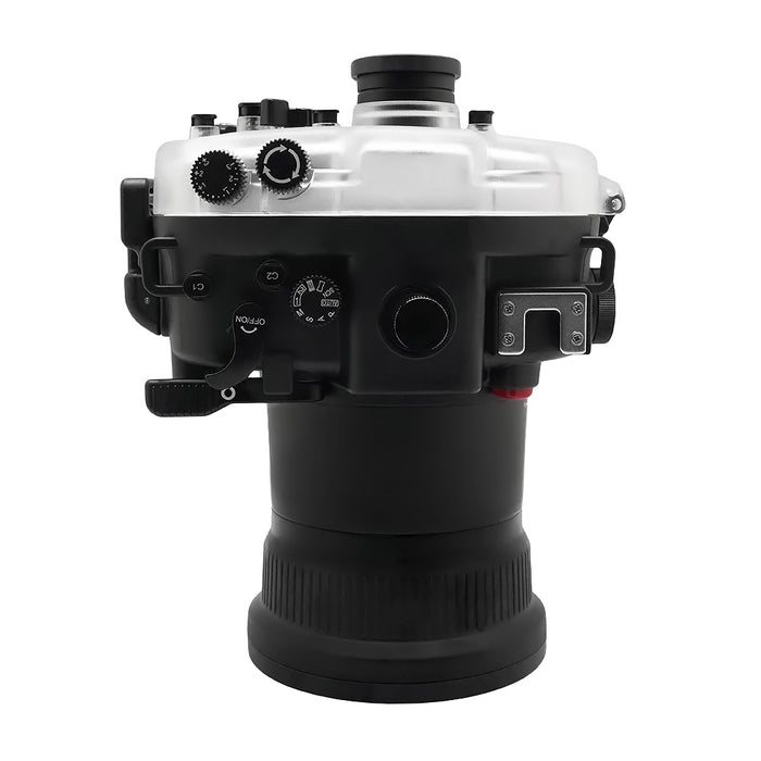 Sony A7 II NG V.2 Series 40M/130FT Underwater camera housing with Aluminium Pistol Grip (Long port) Black