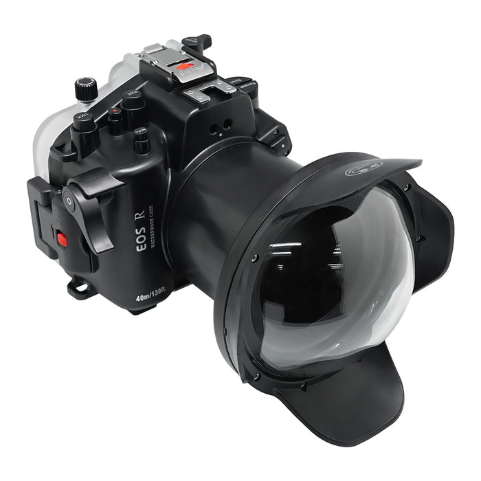 SeaFrogs 40m/130ft Underwater camera housing for Canon EOS R kit with 6" Dry Dome Port V.13