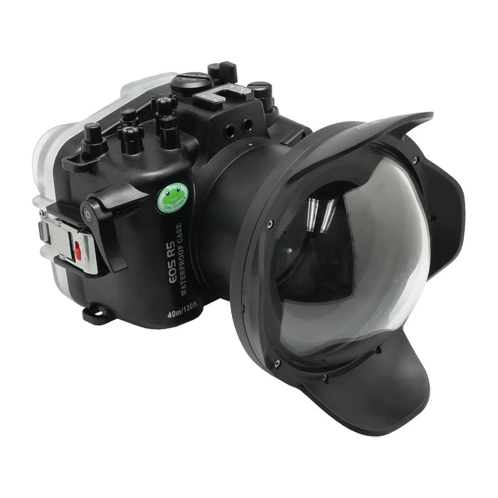 SeaFrogs 40m/130ft Underwater camera housing for Canon EOS R5 with 6" Dry Dome Port (RF 14-35mm f/4L)