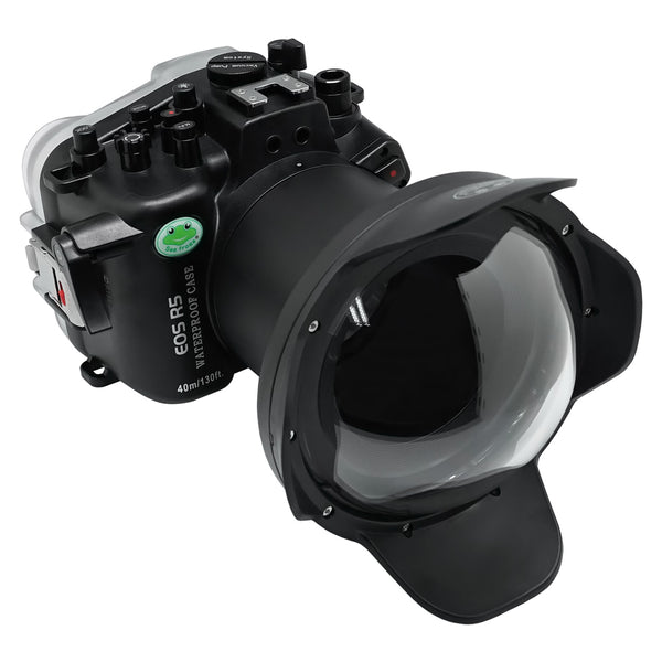 Canon EOS R5 SeaFrogs 40m/130ft Underwater camera housing with 6