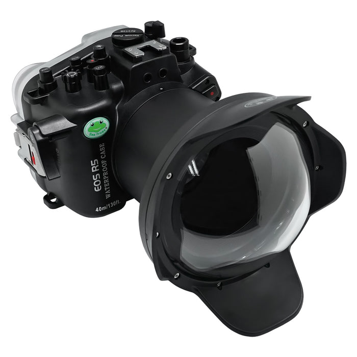 Canon EOS R5 SeaFrogs 40m/130ft Underwater camera housing with 6" Dry Dome Port V.13