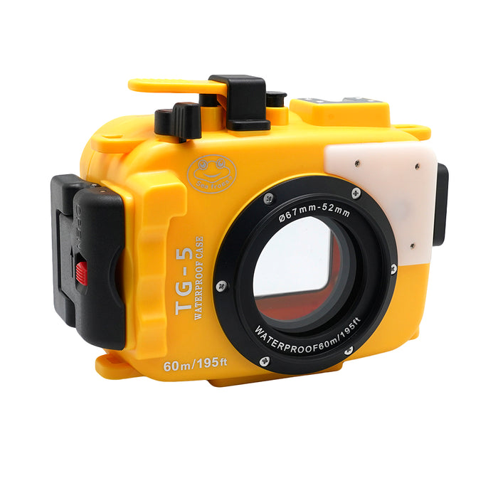 Olympus TG-5 60m/195ft SeaFrogs Underwater Camera Housing (Yellow)