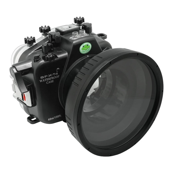 Fujifilm X-T4 40M/130FT Underwater camera housing with glass 6" Flat Port. XF 16-55mm