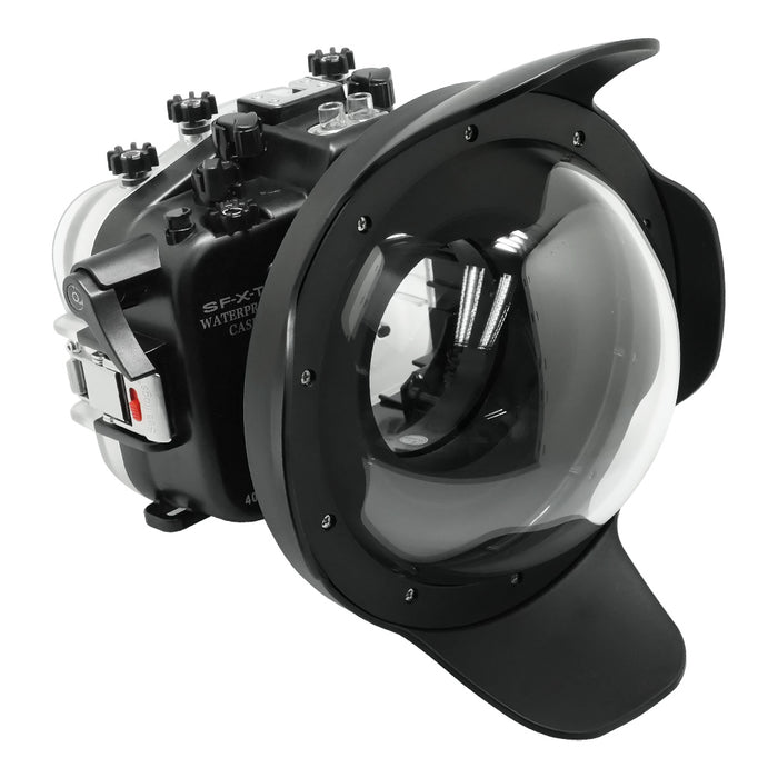 Fujifilm X-T4 40M/130FT Underwater camera housing with 8" Dry Dome Port. XF 18-55mm