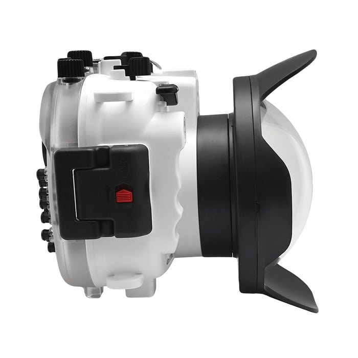 Fujifilm X-T3 40M/130FT Underwater camera housing kit with SeaFrogs Dry dome port V.1 (White)