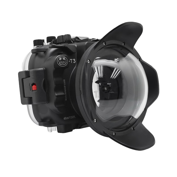 Fujifilm X-T3 40M/130FT Underwater camera housing kit with SeaFrogs Dry dome port V.1