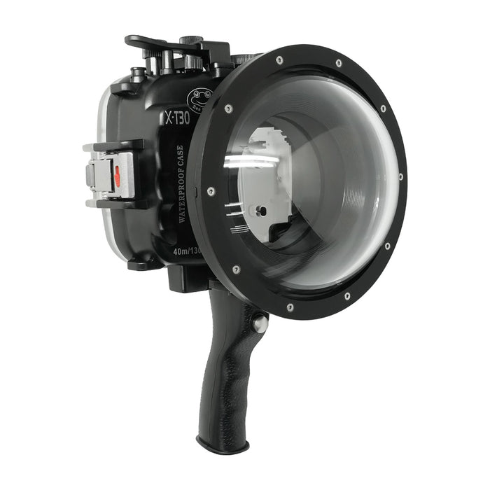 Fujifilm X-T30/X-T30 II 40m/130ft SeaFrogs Underwater Camera Housing with 6" dome port V.1 & Pistol Grip