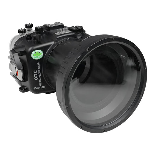Sony A7С 40M/130FT Underwater camera housing with 6" Flat Long Port for Sony FE 24-105mm F4