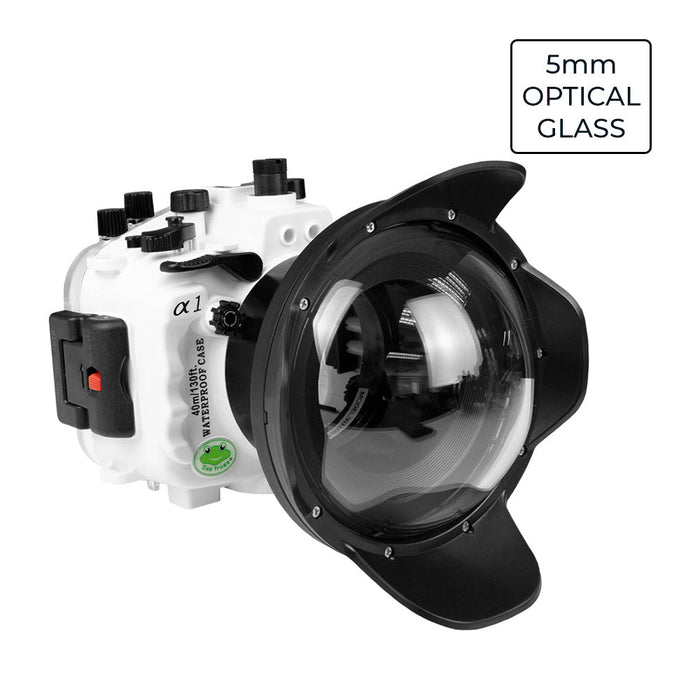 Sony A1 Series UW camera housing kit with 6" Optical Glass Dome port V.7 (Including standard port)